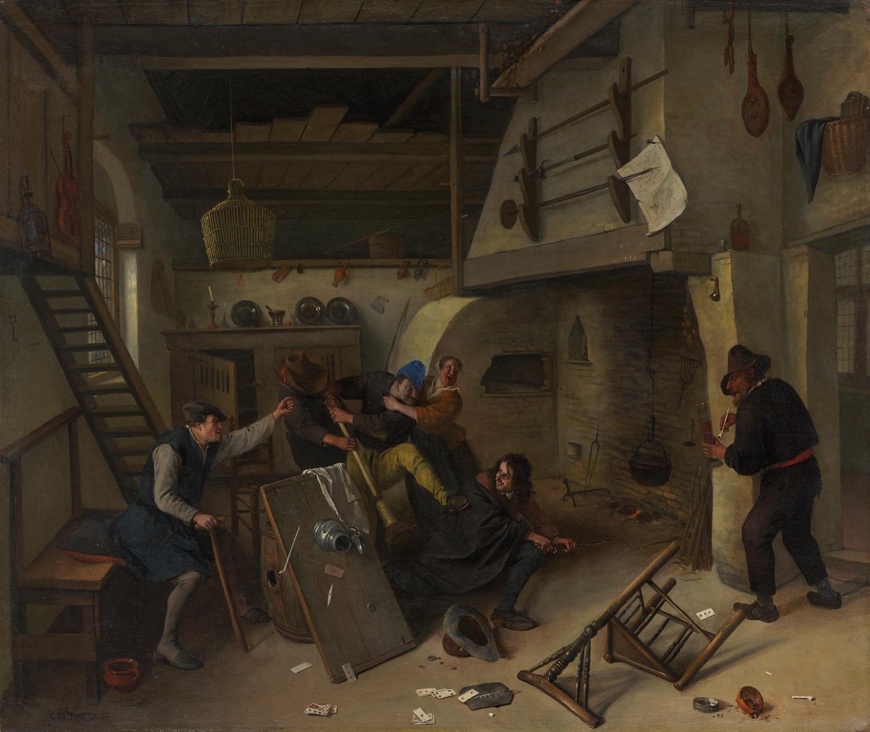 Rixa numa taberna de Jan Steen