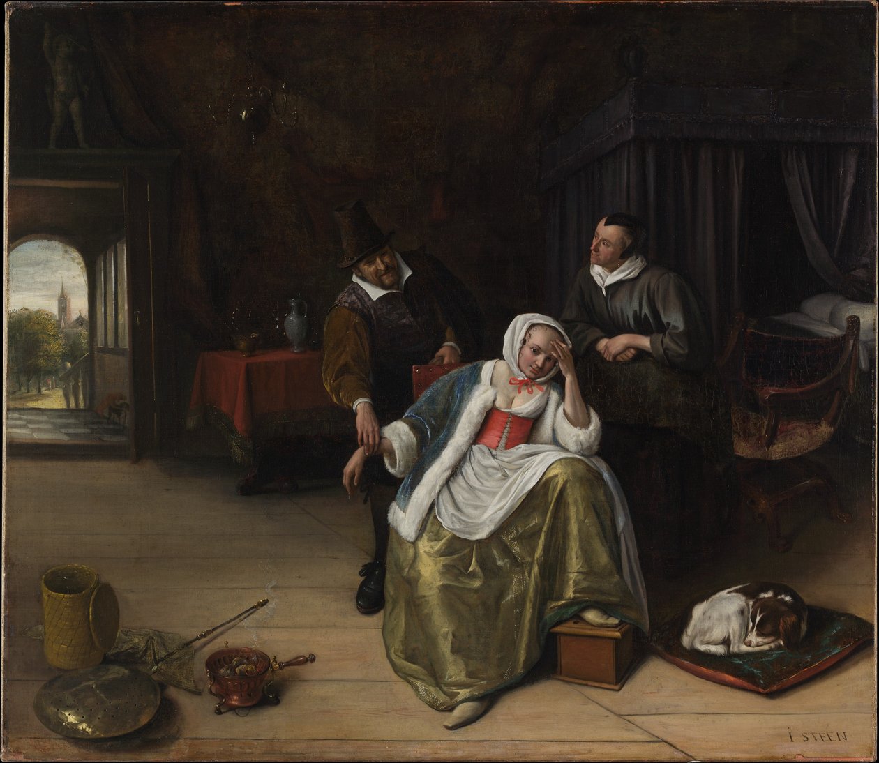 A donzela apaixonada de Jan Steen