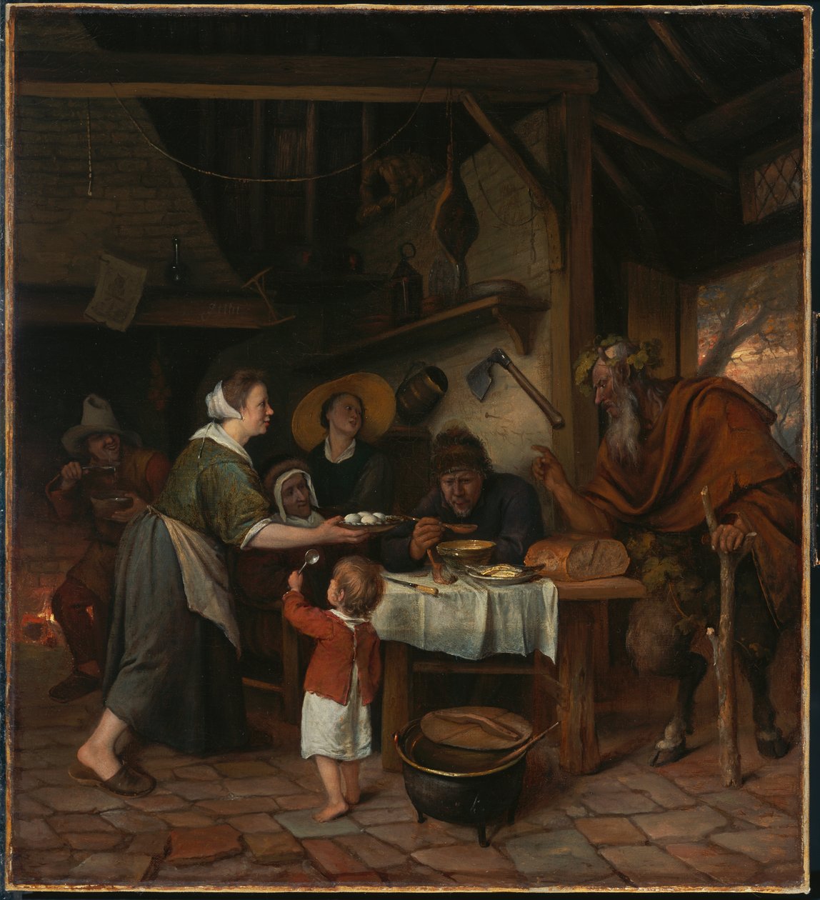 O Sátiro e a Família Camponesa de Jan Steen