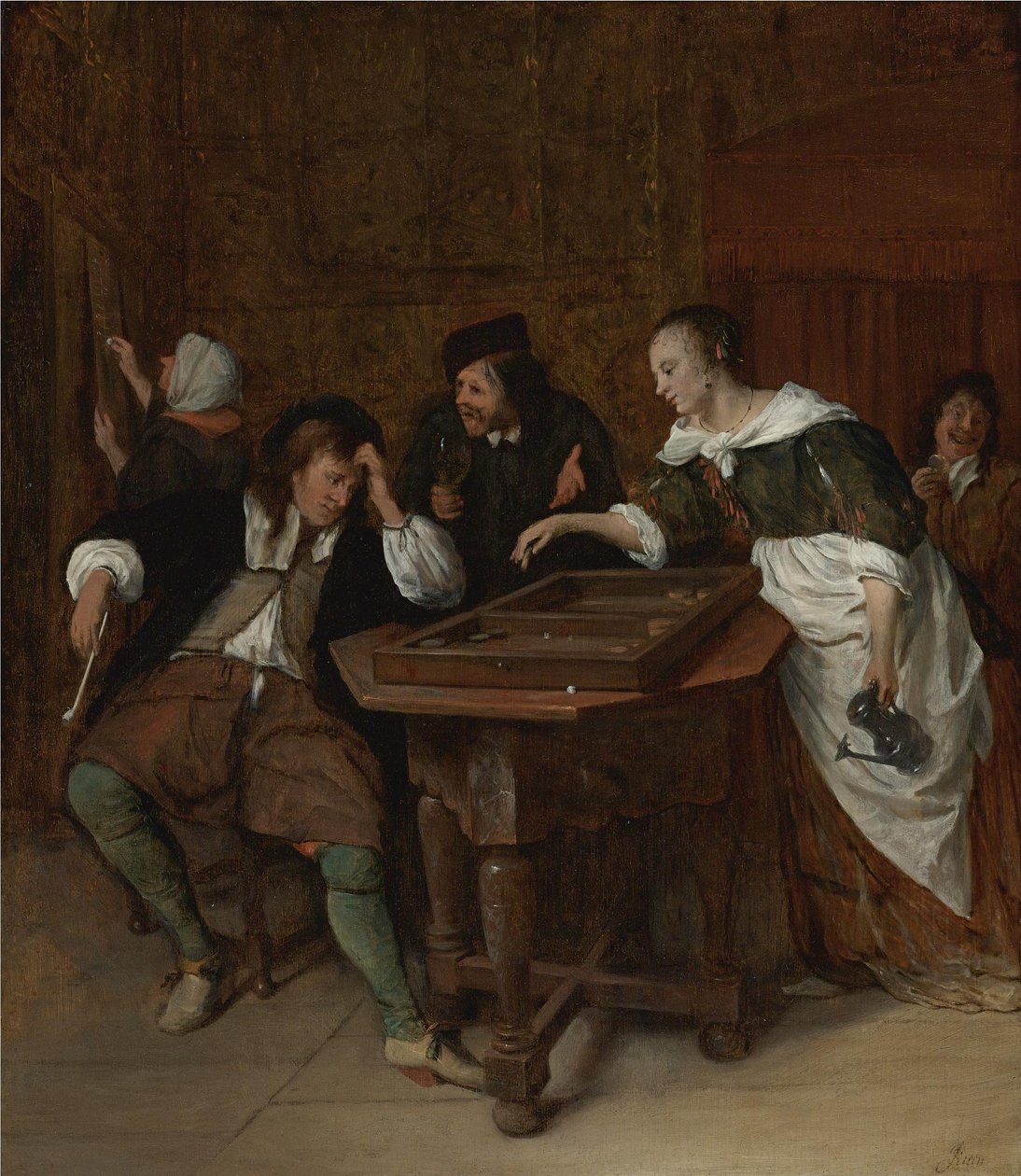 Os jogadores do Tric-Trac de Jan Steen