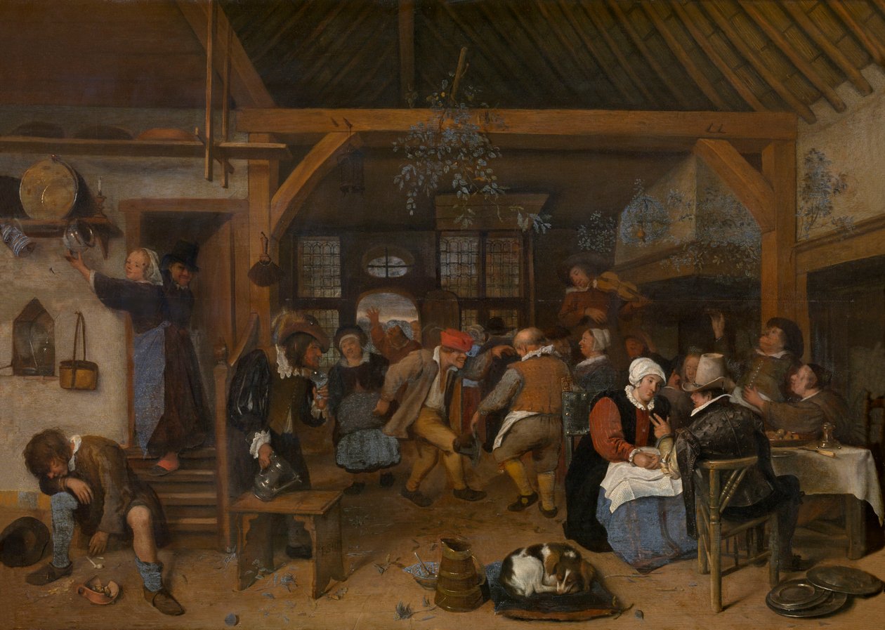 O banquete de casamento de Jan Steen