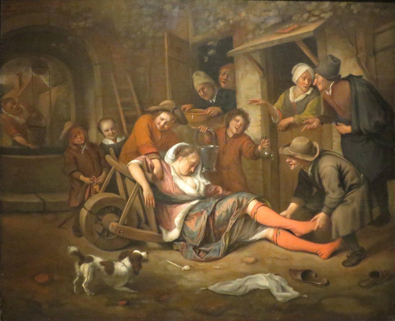 O vinho é um gozador de Jan Steen