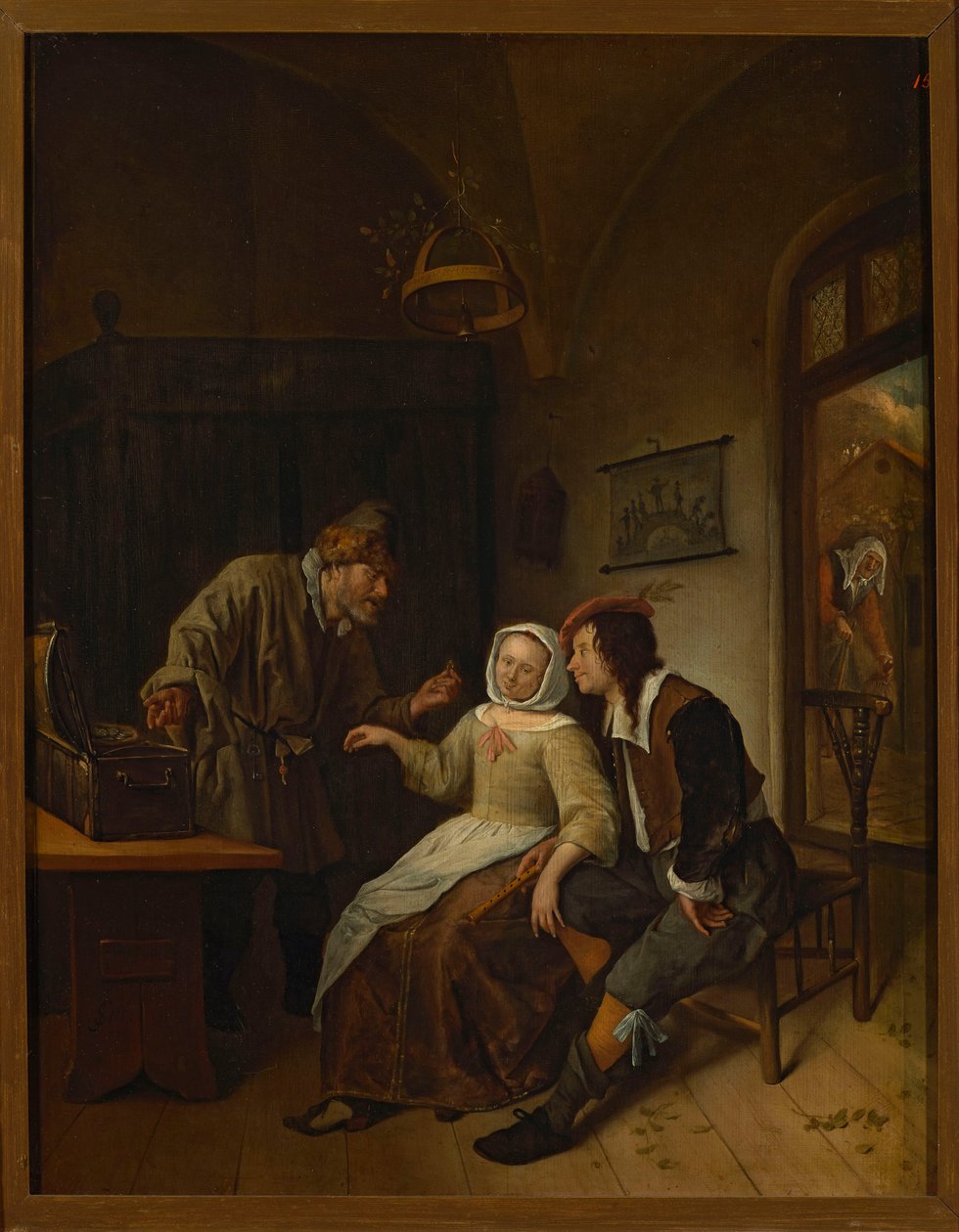A escolha entre a juventude e a riqueza de Jan Steen