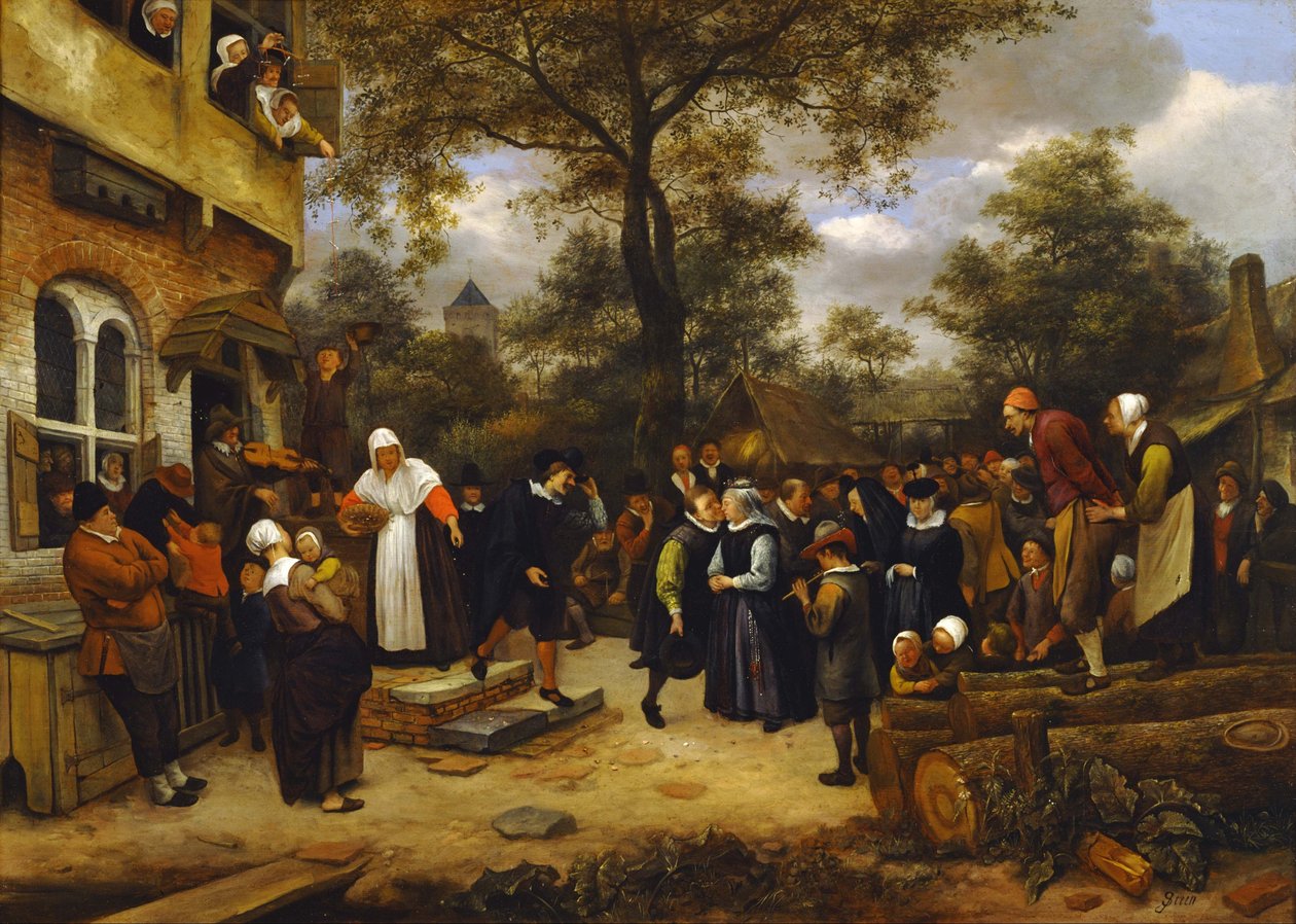Casamentos na aldeia de Jan Steen