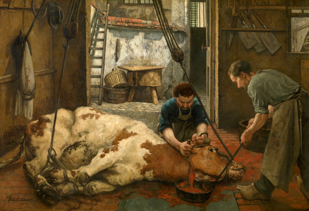 Abate (óleo sobre tela) de Jan Stobbaerts