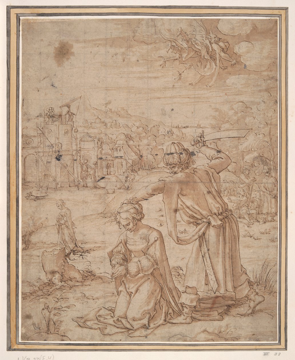 Decapitação de Santa Bárbara de Jan Swart Van Groningen