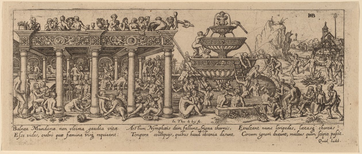 Fonte da juventude de Jan Theodor de Bry after Barthel Beham