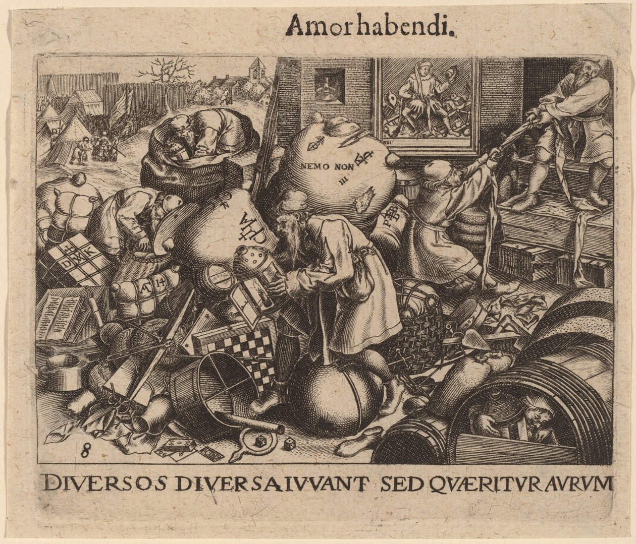 homem comum de Jan Theodor de Bry after Pieter Bruegel the Elder