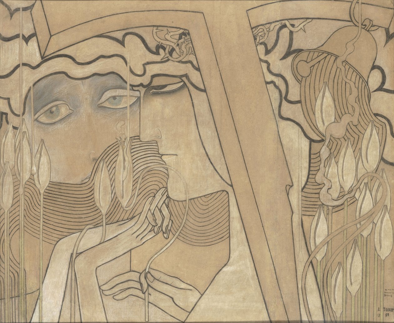 Desejo e satisfação, 1893 de Jan Toorop