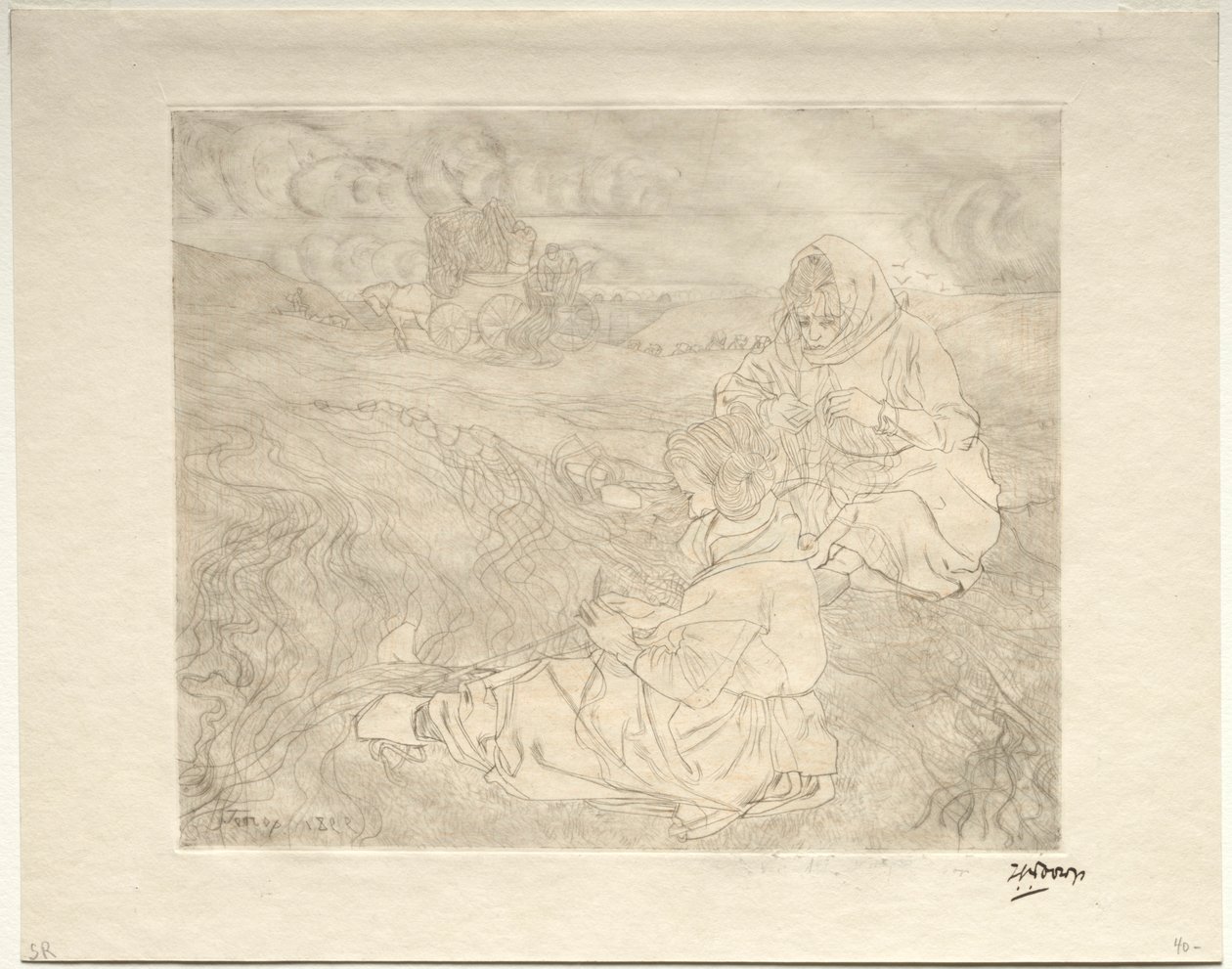 Net Menders, 1899. de Jan Toorop