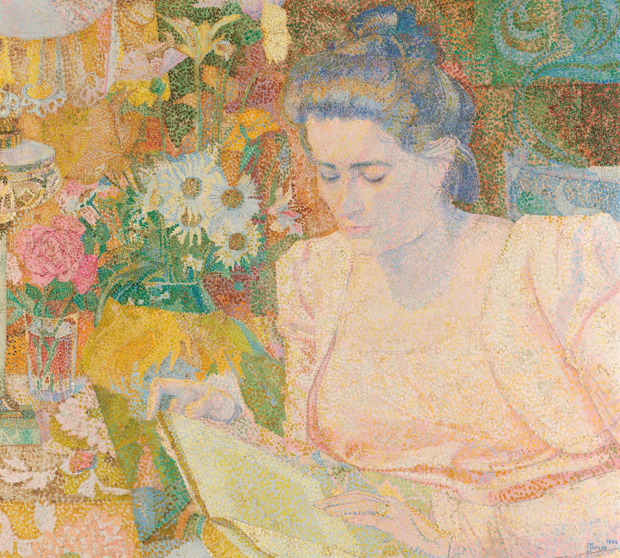 Retrato de Marie Jeannette de Lange, c.1900 de Jan Toorop
