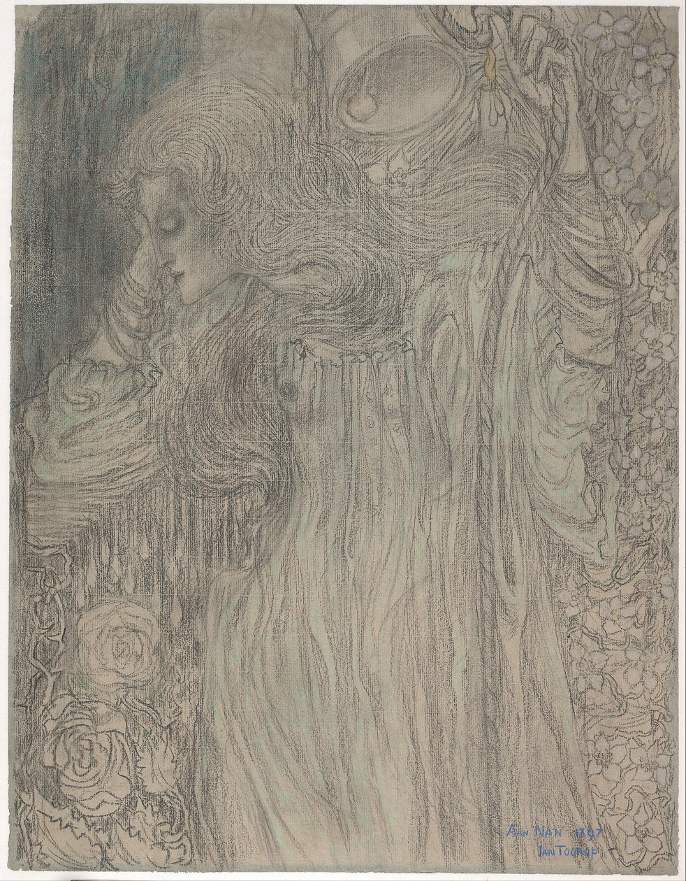 O Sonhador, 1897 de Jan Toorop