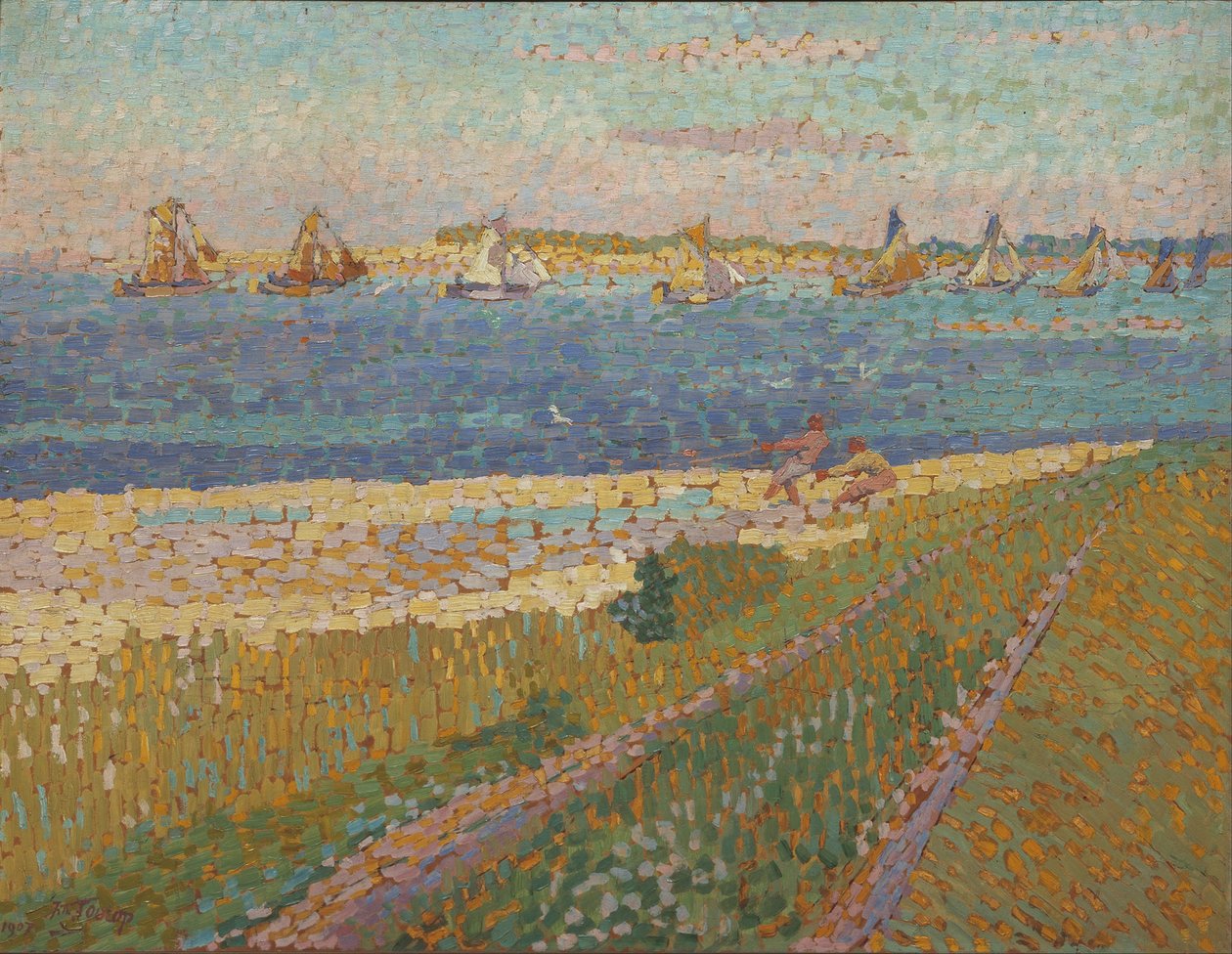 O Schelde perto de Veere, 1907 de Jan Toorop