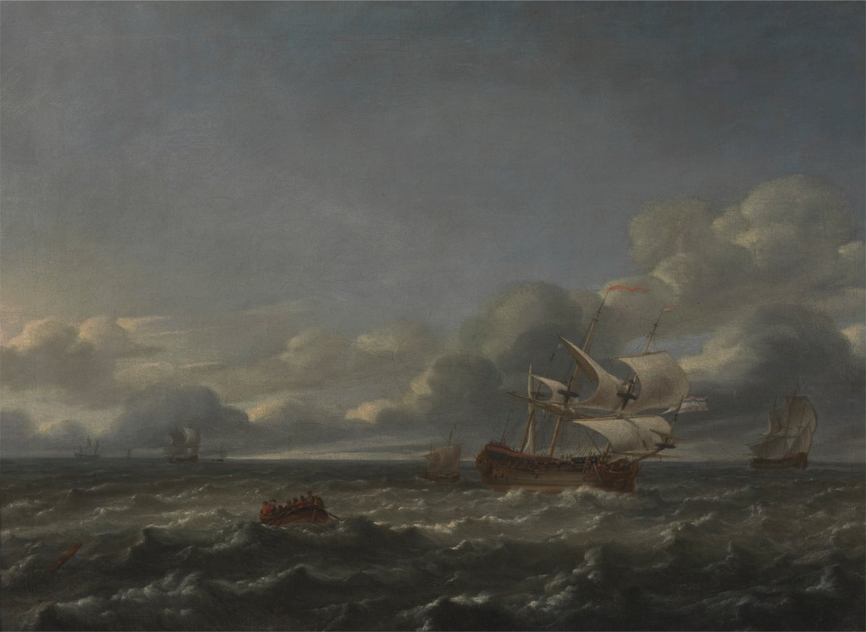 Homens de Guerra numa Brisa Rígida de Jan Theunisz Blankerhoff