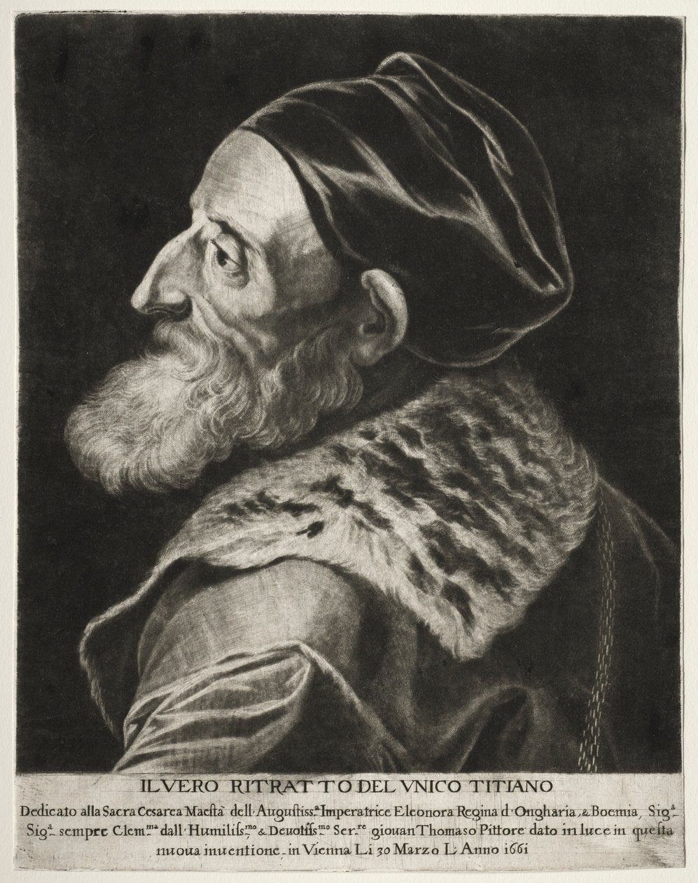 Retrato de Ticiano, 1661. de Jan Thomas