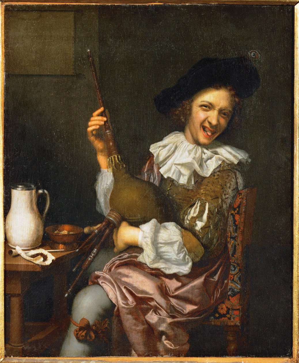 O tocador de gaita de foles (pintura) de Jan Tilius