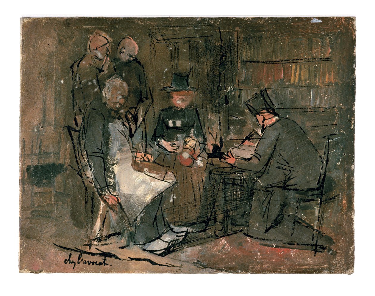 No escritório do advogado (estudo) de Jan Toorop
