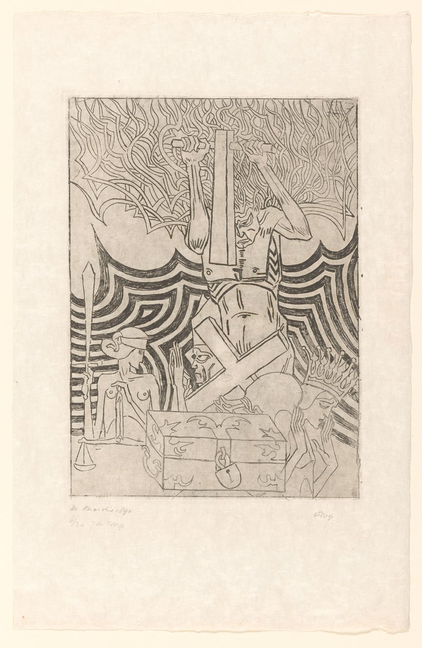 De Anarchie (título original no objeto) De Anarchist (título original) de Jan Toorop