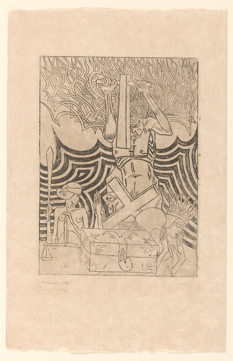 De Anarchie (título original no objeto) De Anarchist (título original) de Jan Toorop