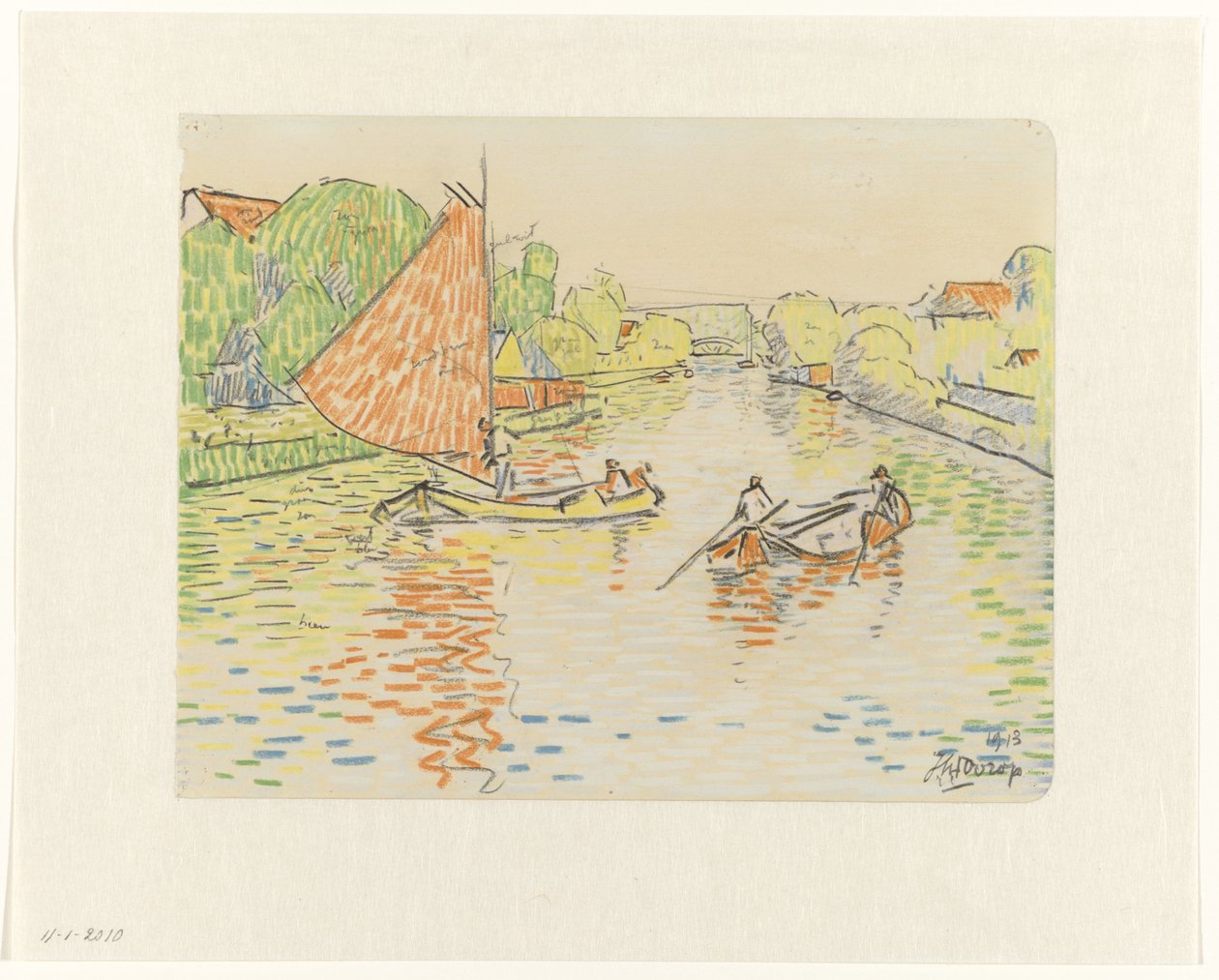 Canal em Veere de Jan Toorop