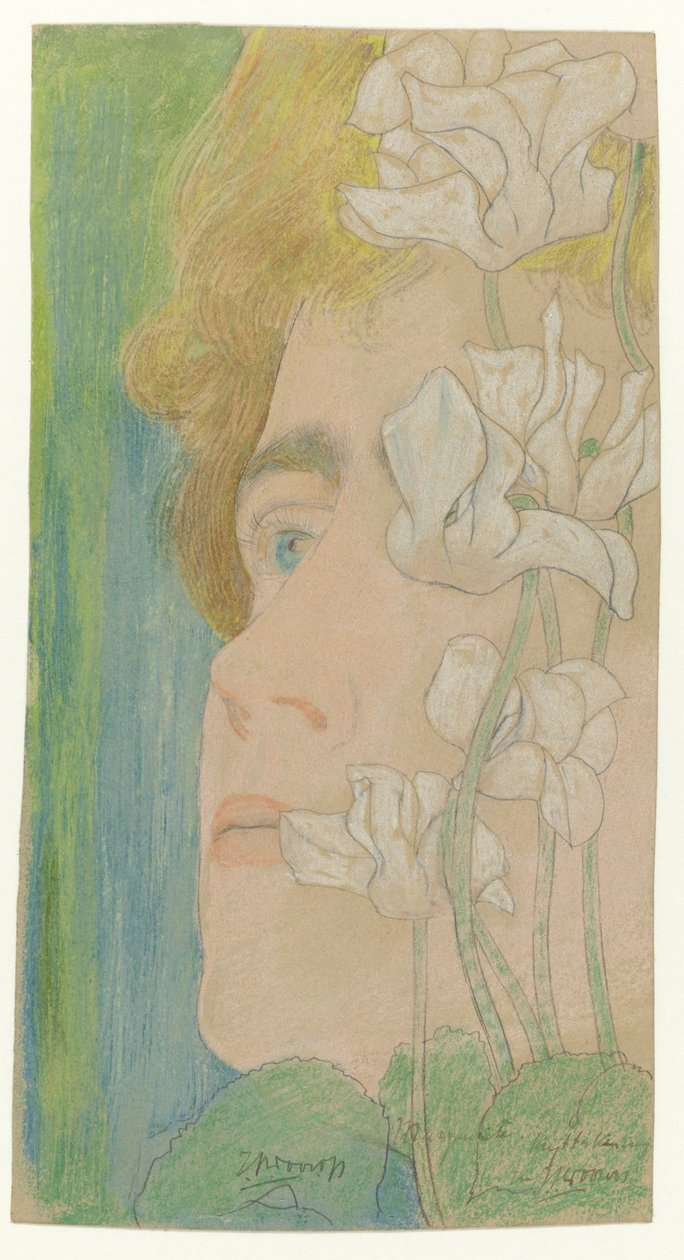 Magritte Retrato de Margarida de Jan Toorop