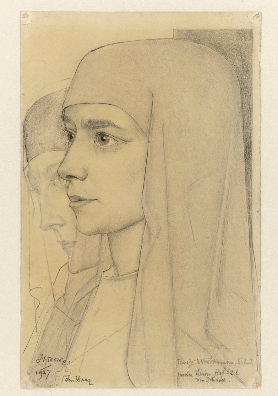 Retrato de Treesje Westermann, Madre Teresa Huf de Bethanië de Jan Toorop
