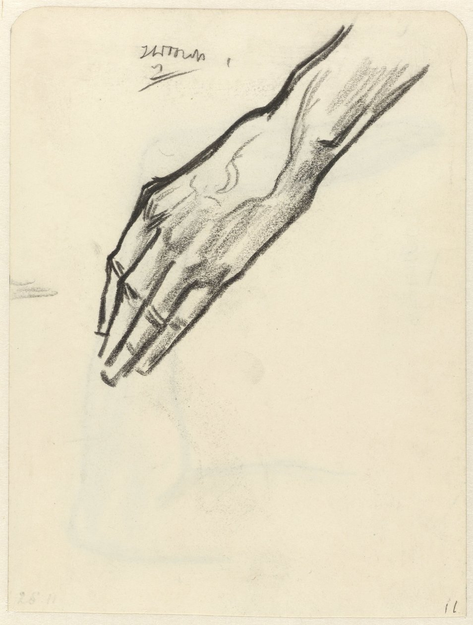 Estudo de uma mão de Jan Toorop
