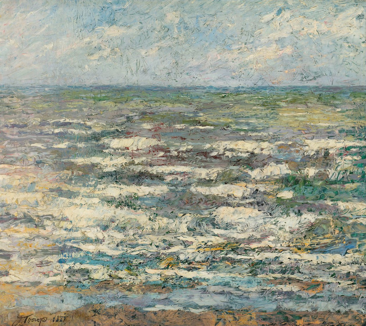 O mar Mar em Katwijk de Jan Toorop