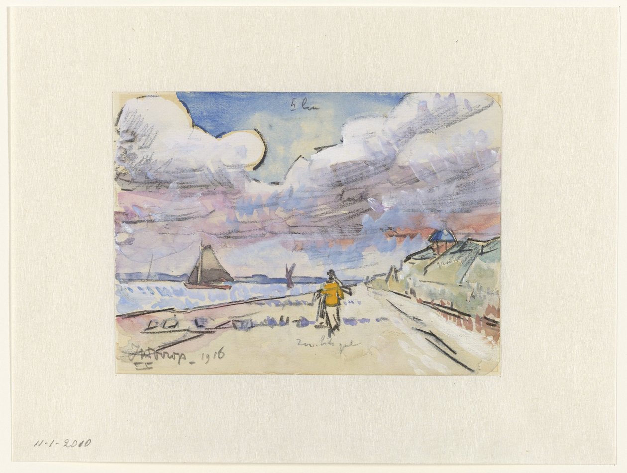 Estrada ao longo do canal de Jan Toorop
