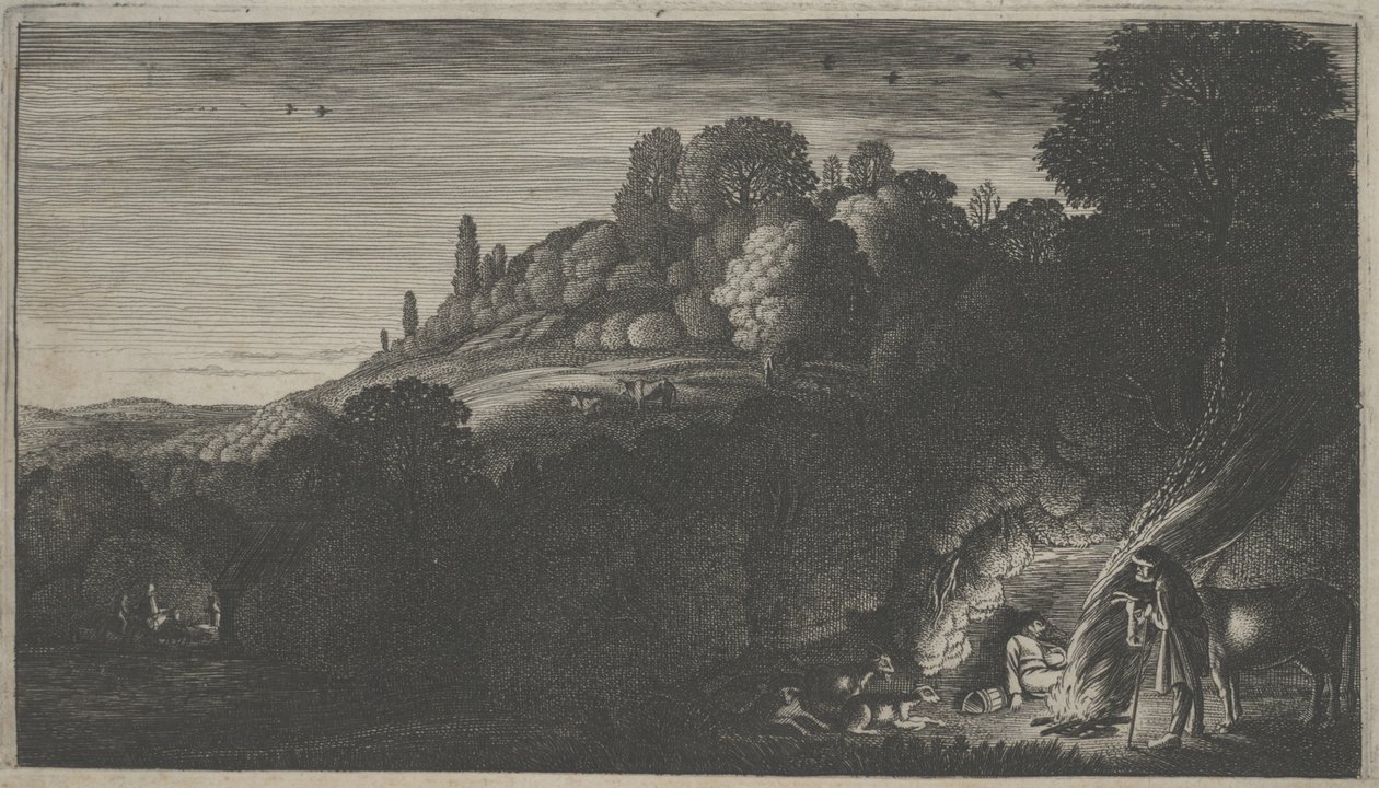 A Fuga para o Egito (gravura) de Jan Van de II Velde
