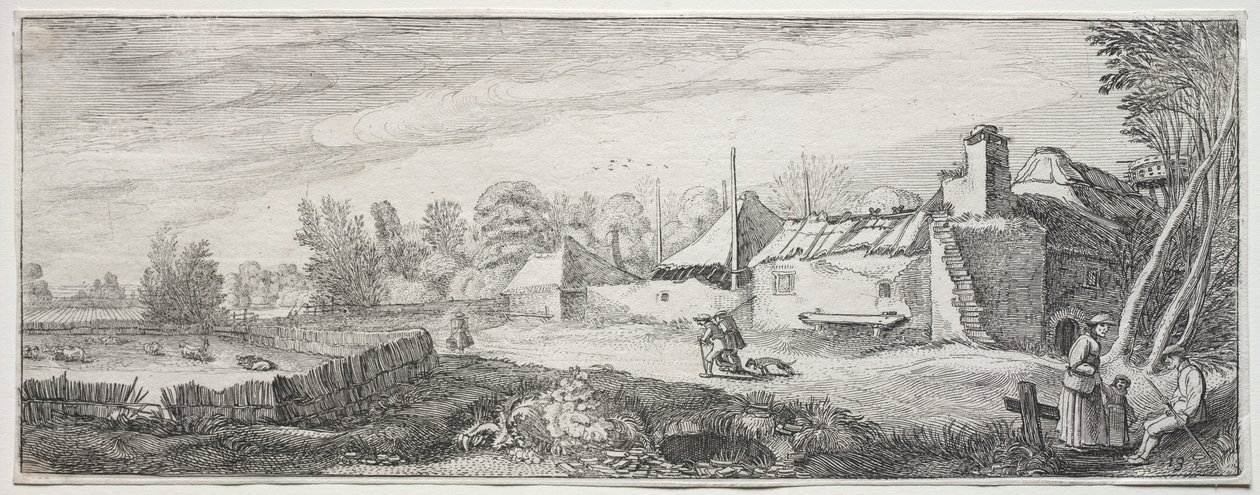 Paisagem com uma fazenda. de Jan Van de Velde