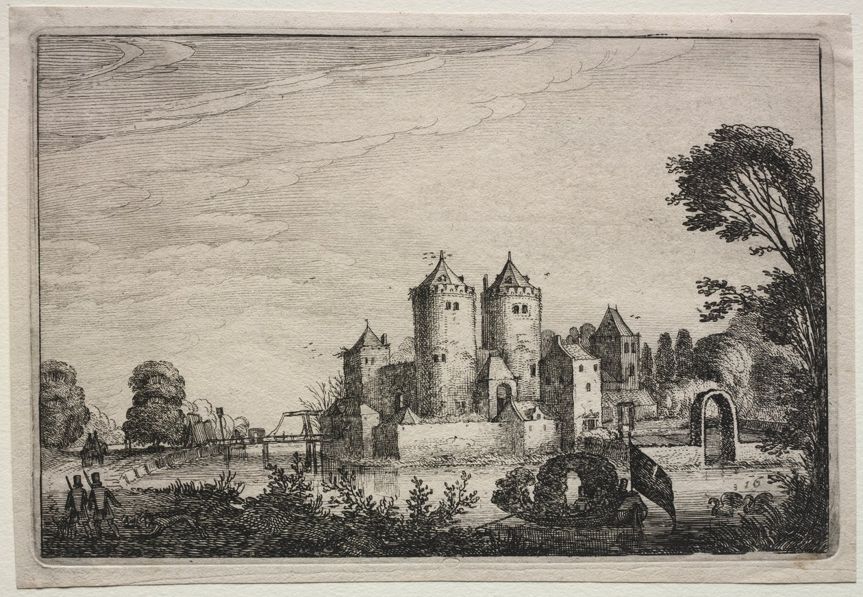 O castelo com duas torres de Jan Van de Velde