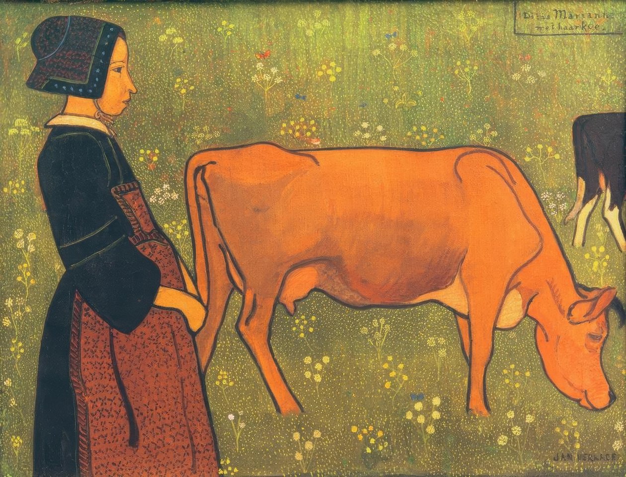 Marianne e sua vaca de Jan Verkade