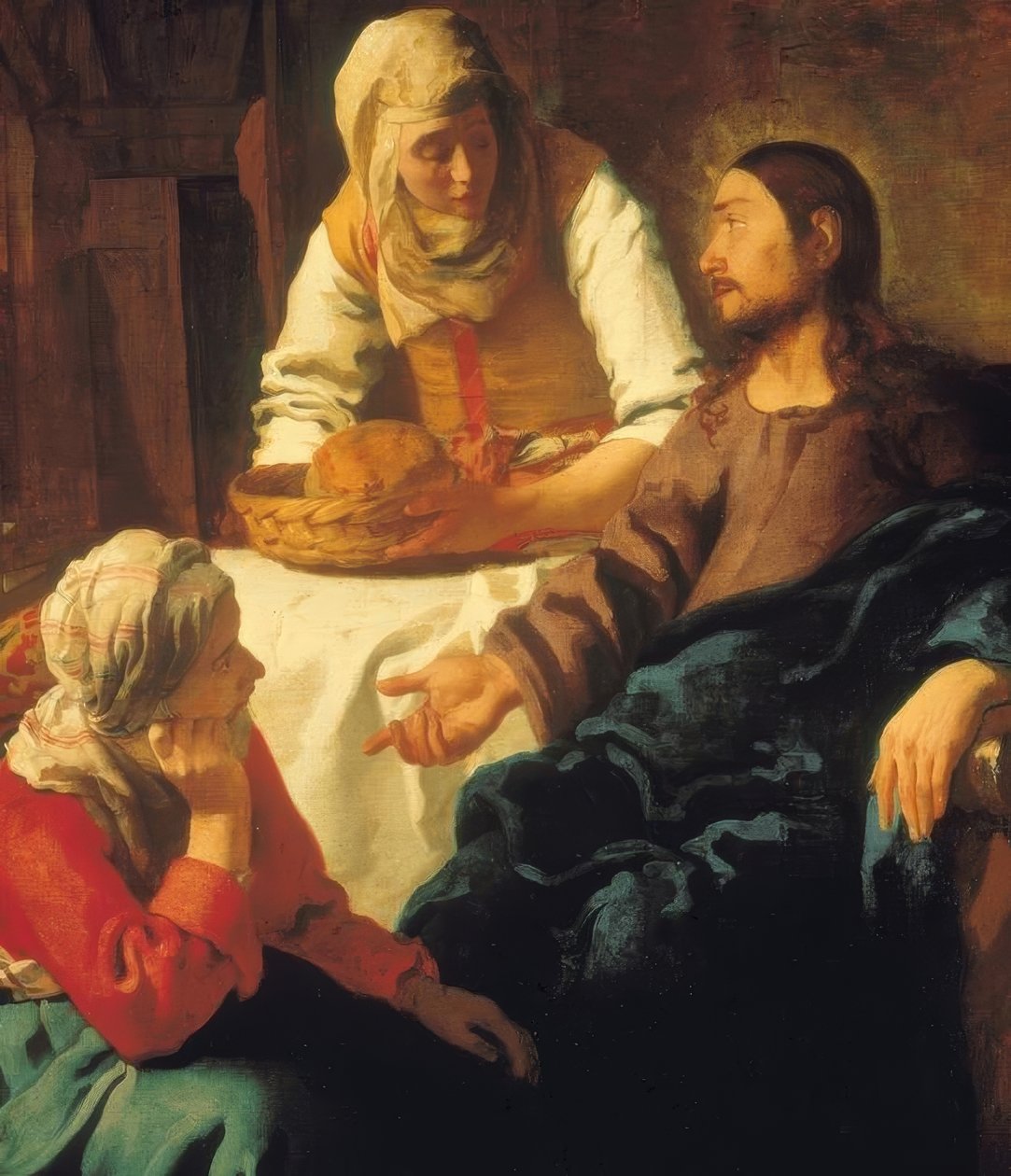 Cristo com Maria e Marta de Jan Vermeer van Delft