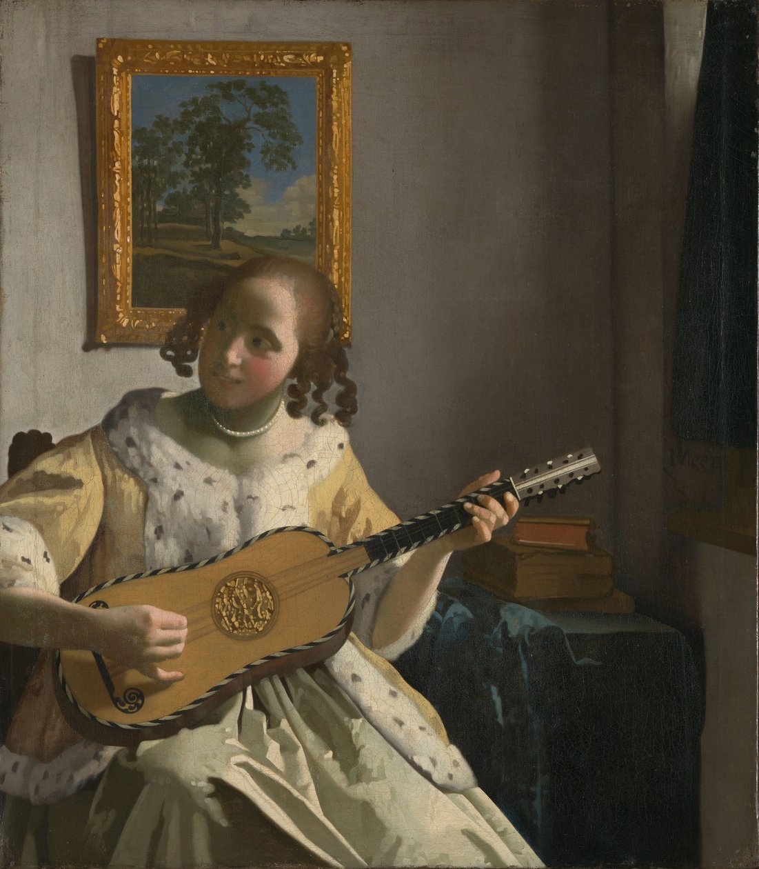 O guitarrista de Jan Vermeer van Delft
