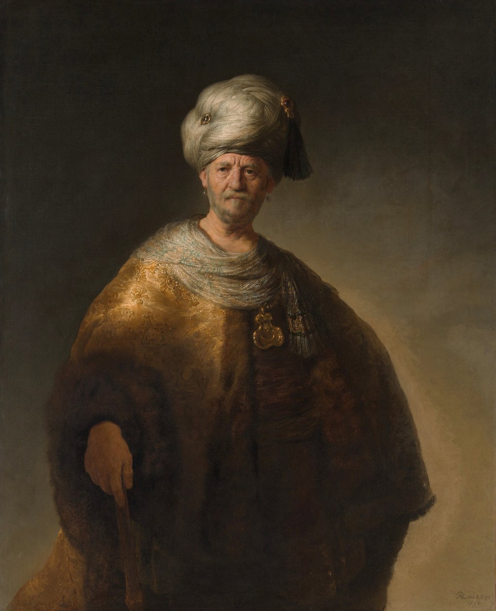 O Nobre Oriental também conhecido como O Nobre Eslavo - Pintura de Rembrandt van Rijn de Johannes Vermeer