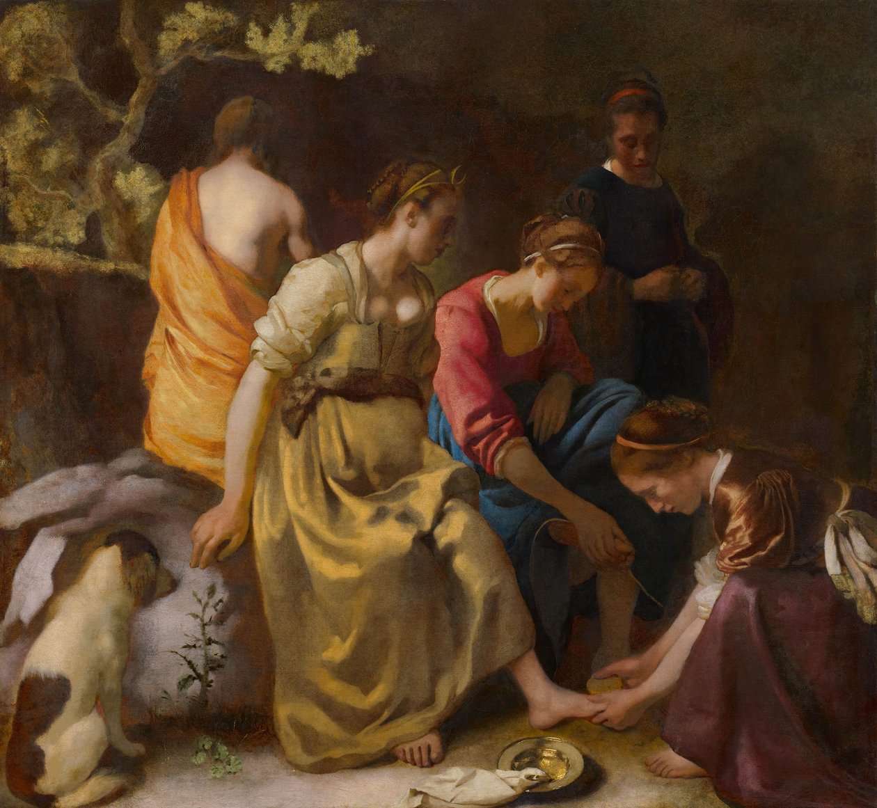 Diana e seus companheiros, ca 1654 de Jan Vermeer van Delft