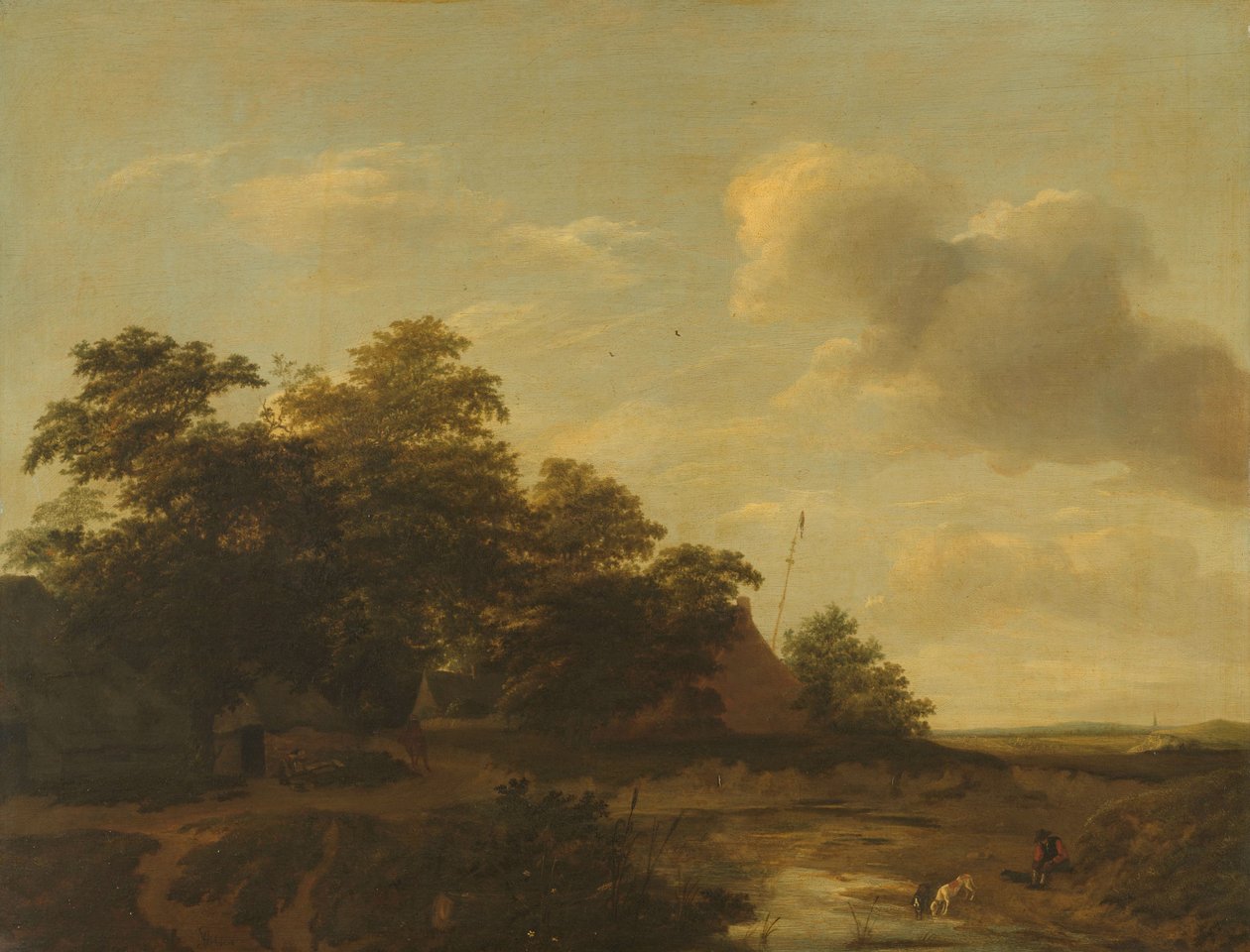 Paisagem com uma fazenda de Jan Vermeer van Haarlem (I)