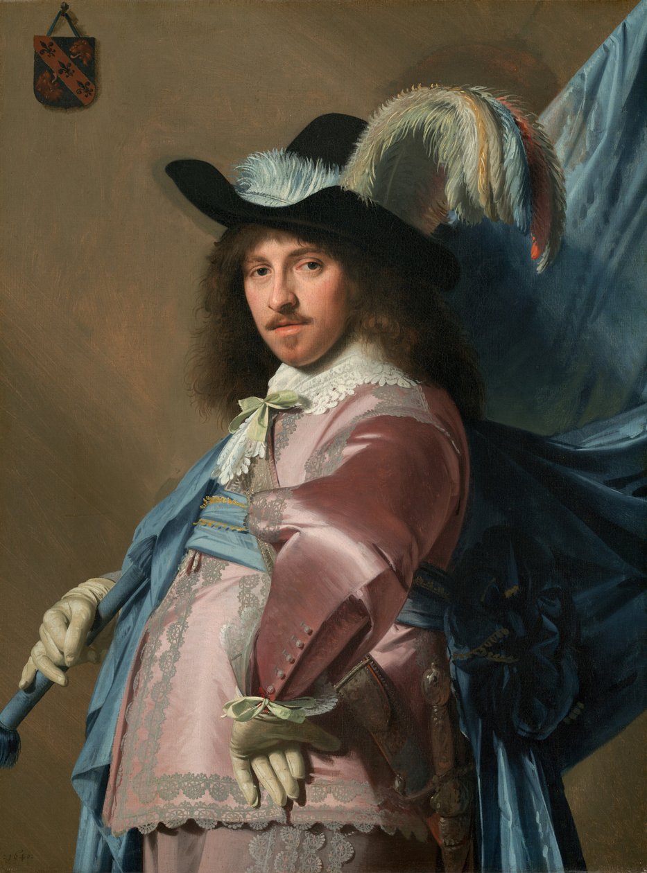Andries Stilte como porta-estandarte, 1640. de Jan Verspronck