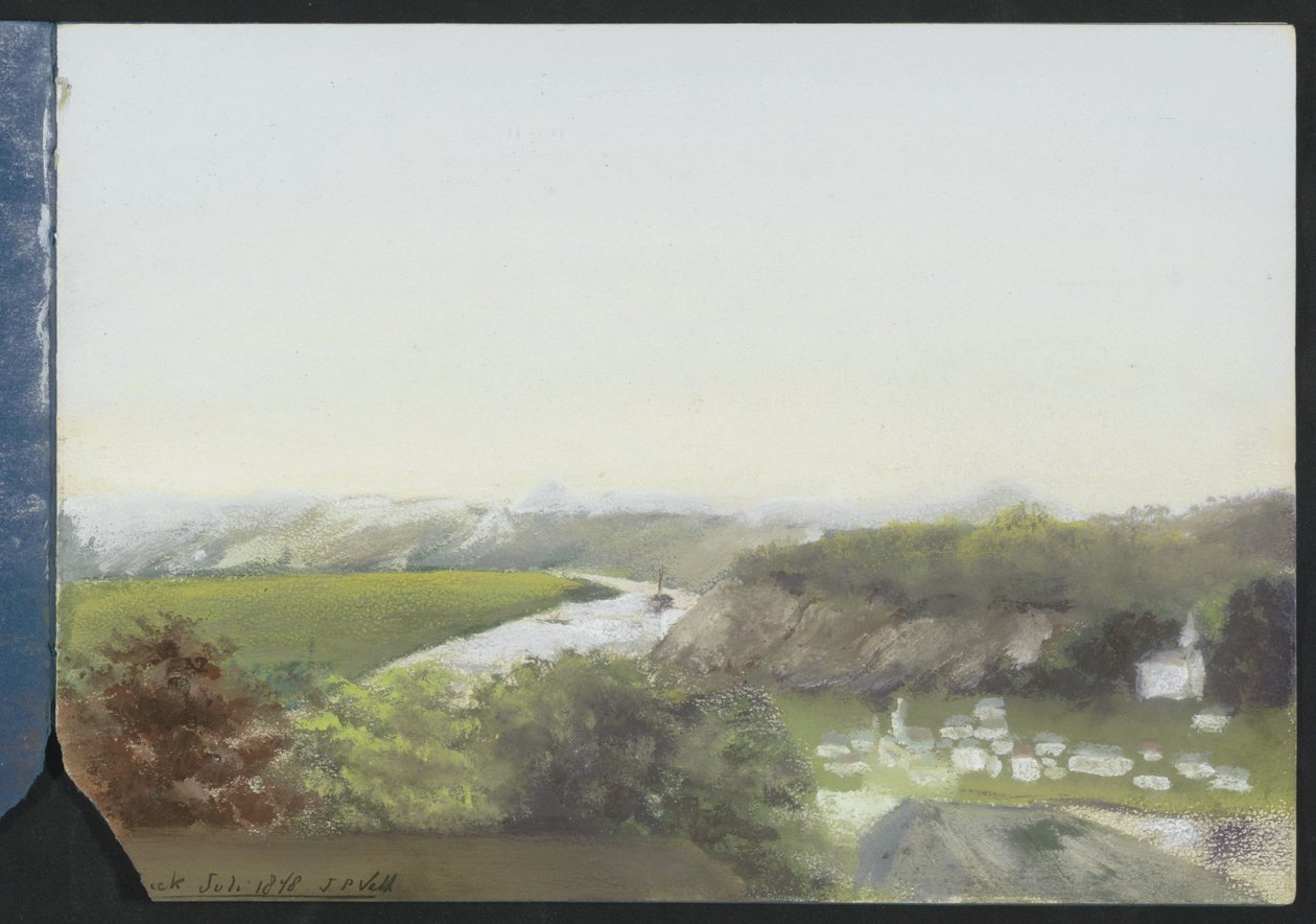 Paisagem de montanha com um rio de Jan Veth