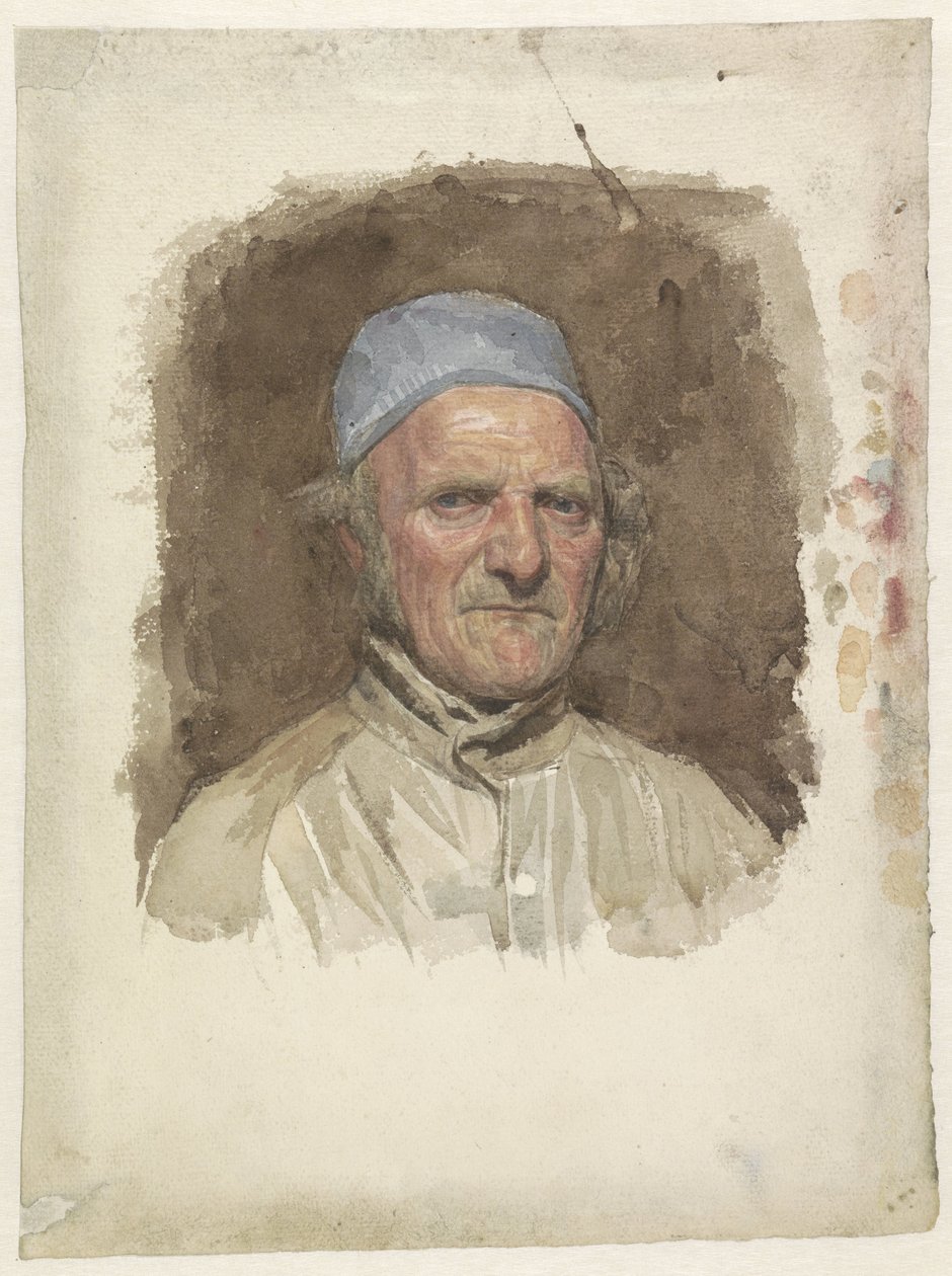 Retrato de homem, com chapéu azul de Jan Veth