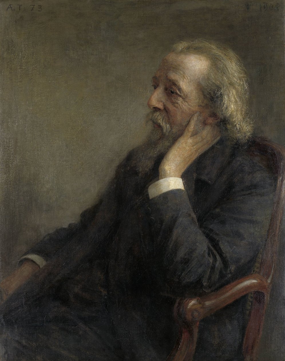 Retrato do Rev. Petrus Hermannus Hugenholtz (1834-1911), fundador da Congregação Livre de Jan Veth