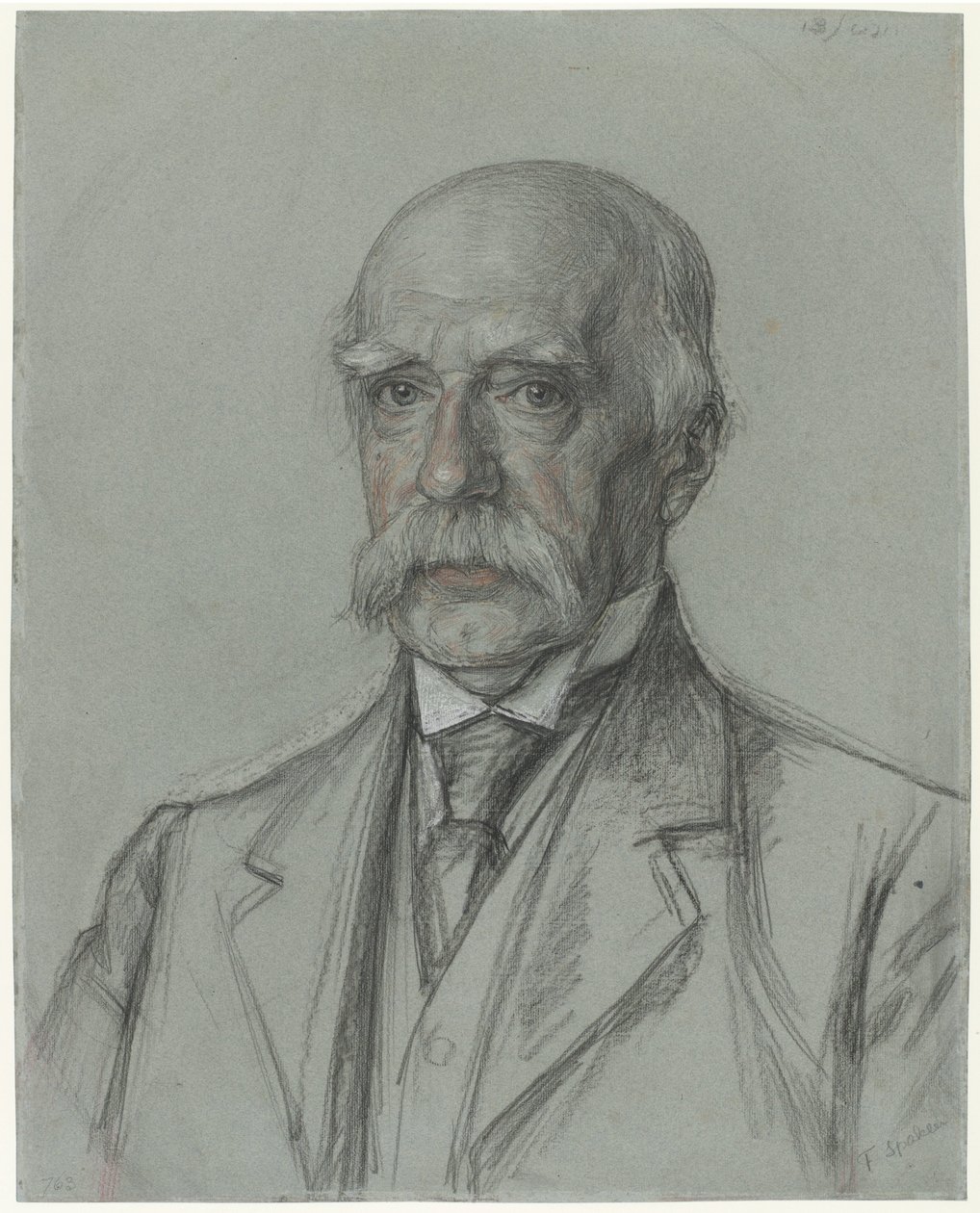 Retrato de F. J. Massas de vidraceiro de Jan Veth