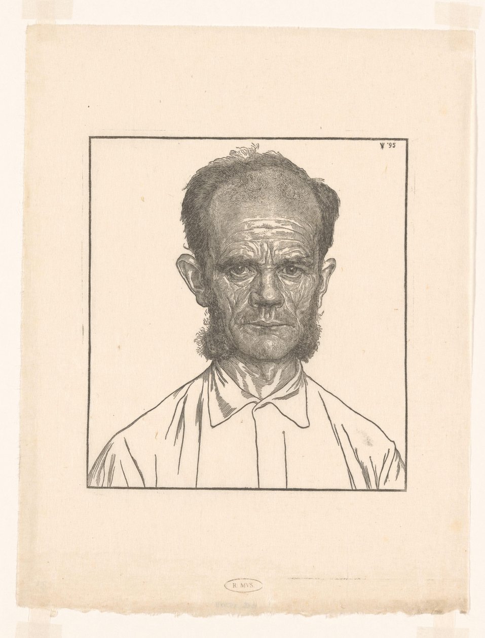 Retrato de Louw, o jardineiro de Jan Veth