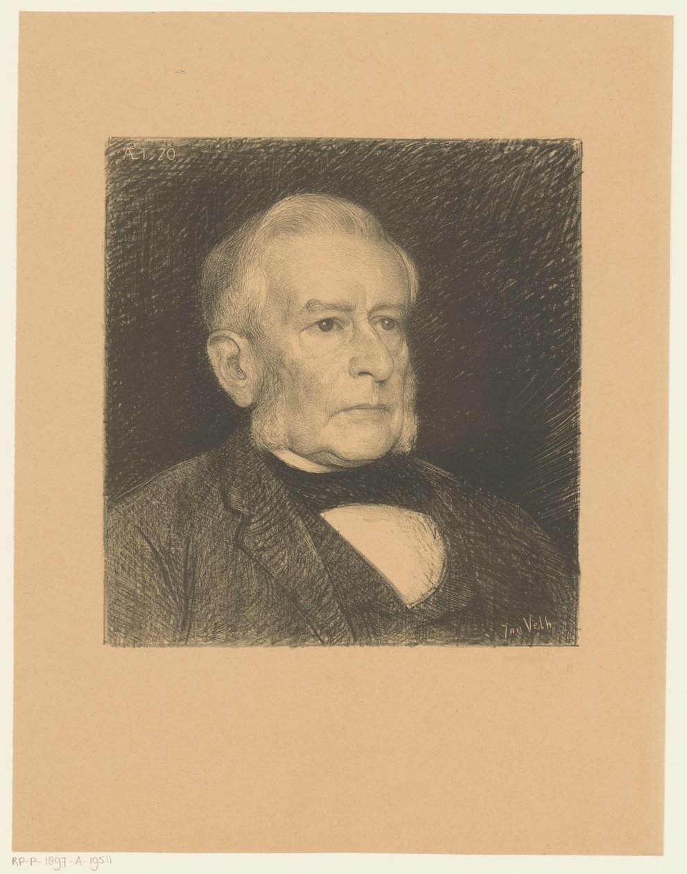 Retrato de Matthijs de Vries Contemporâneos famosos (título da série) de Jan Veth