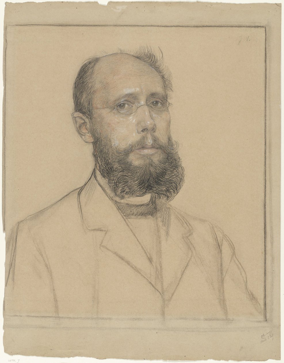 Retrato de Samuel Muller de Jan Veth