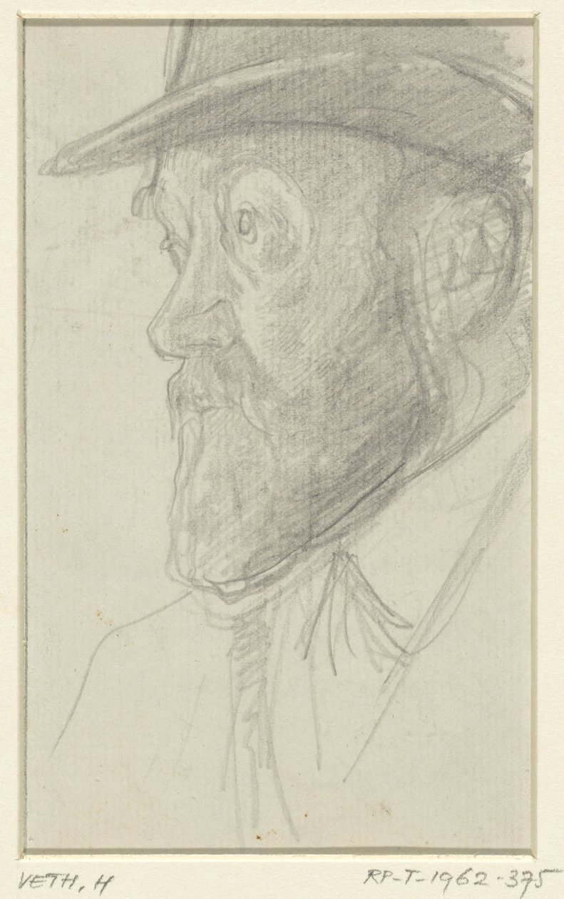 Retrato do escultor Lambertus Zijl de Jan Veth