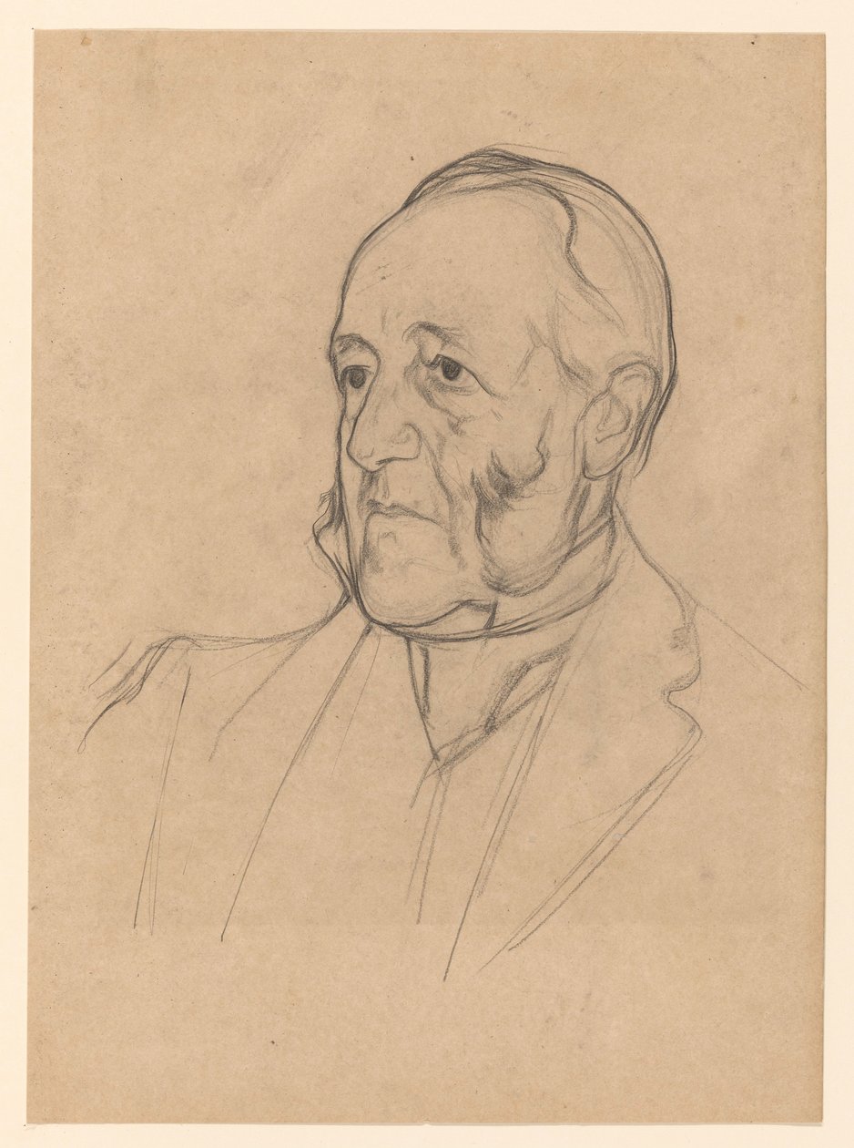 Retrato de um cavalheiro com costeletas, à esquerda de Jan Veth
