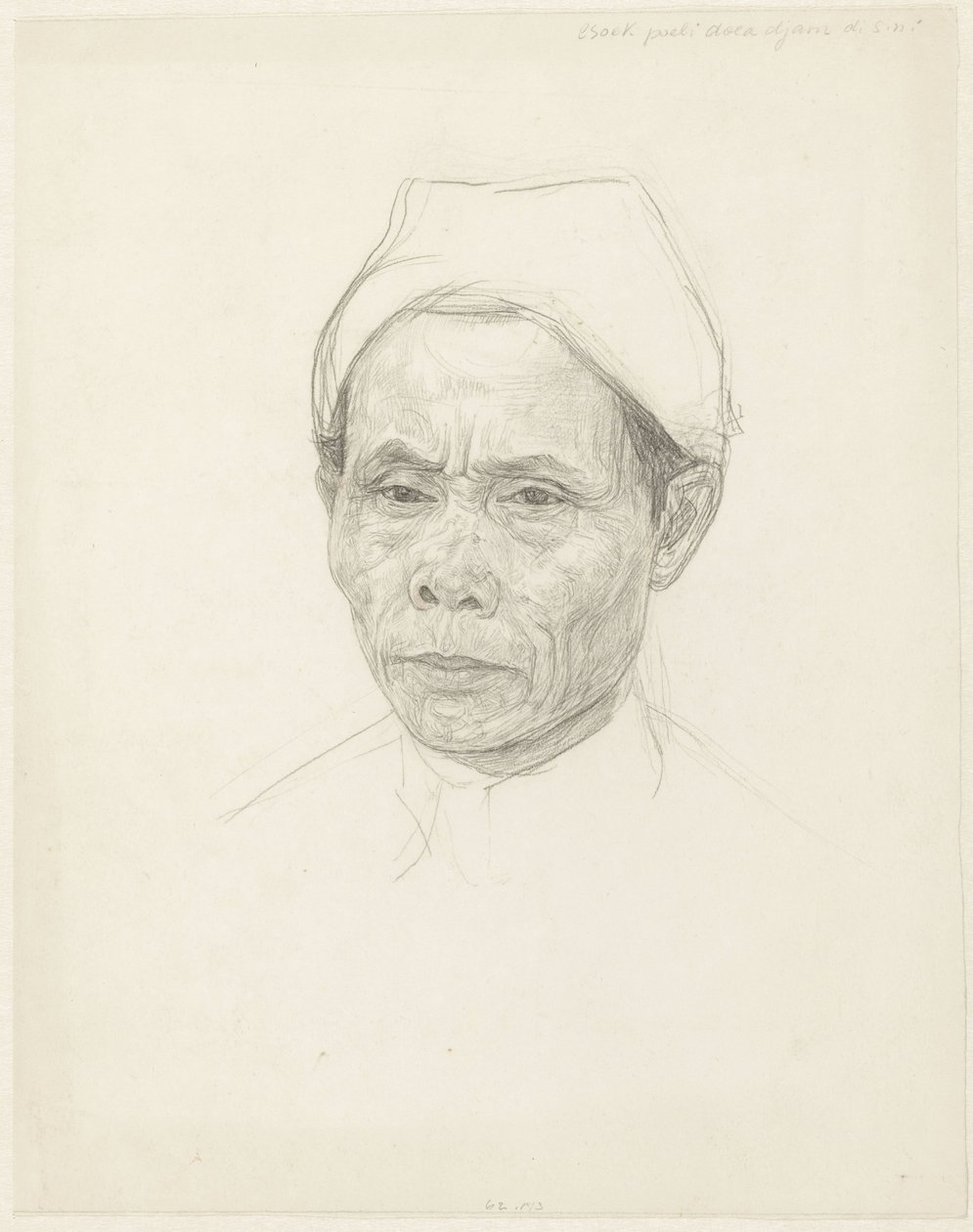 Retrato de um javanês idoso de Jan Veth