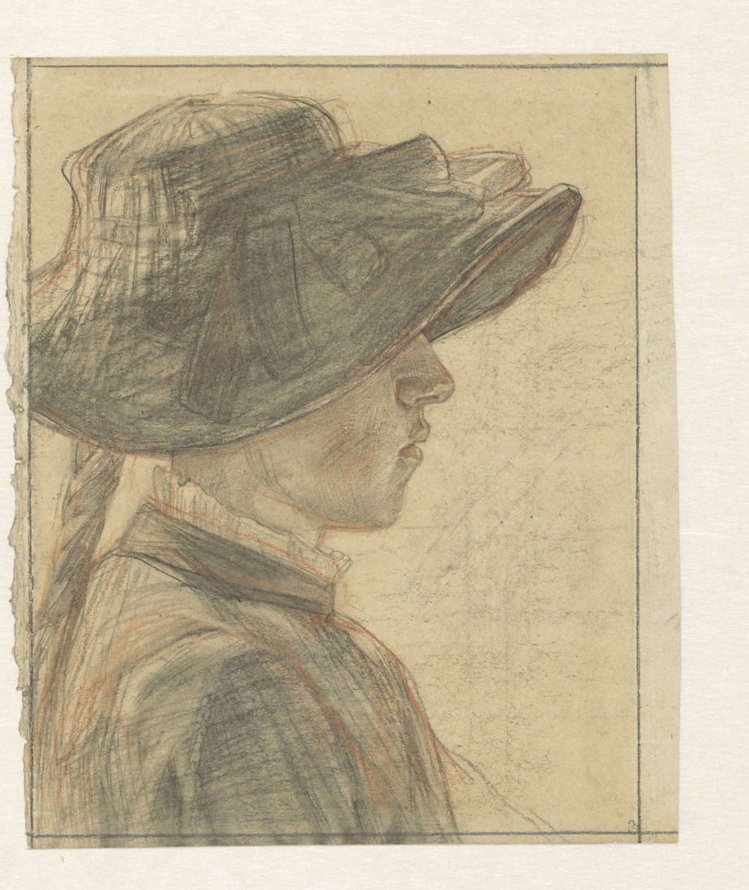 Retrato da Menina A.C.E. Veth, irmã do desenhador de Jan Veth